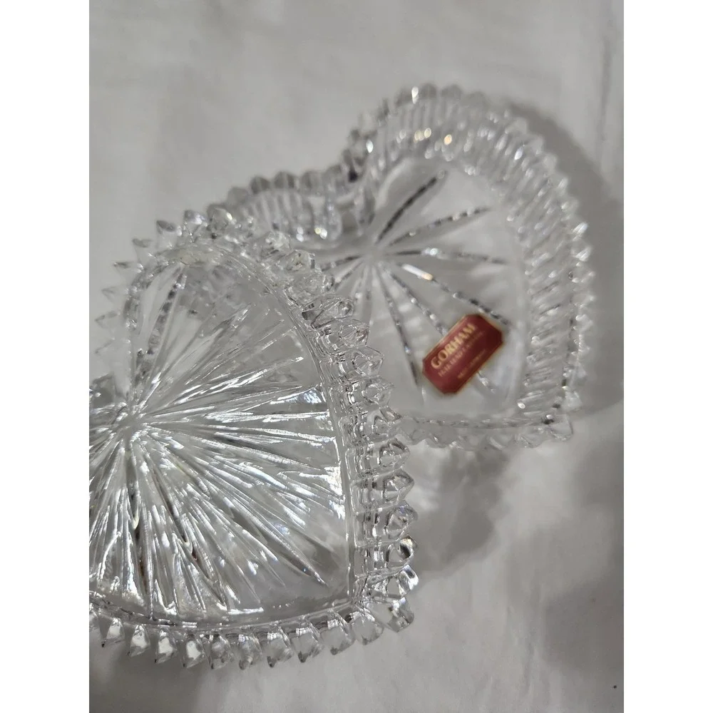 Crystal Heart Ring Box By Gorham West Germany